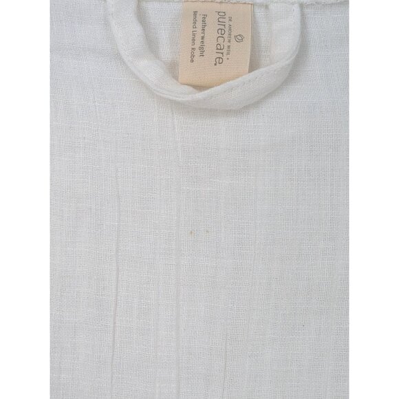 Purecare Dr. Weil Robe Women L/XL Linen Blend Featherweight Front Tie Minimalist - Picture 4 of 15
